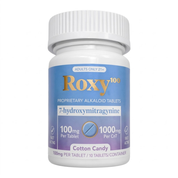 ROXY 7-HYDROXYMITRAGYNINE TABLET (100MG PER TAB) 1000MG TOTAL - 10CT JAR
