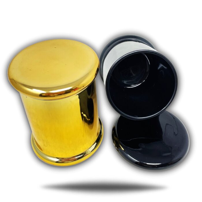 WHOLE BODY GOLD - BLACK AIRTIGHT GLASS JAR - MEDIUM