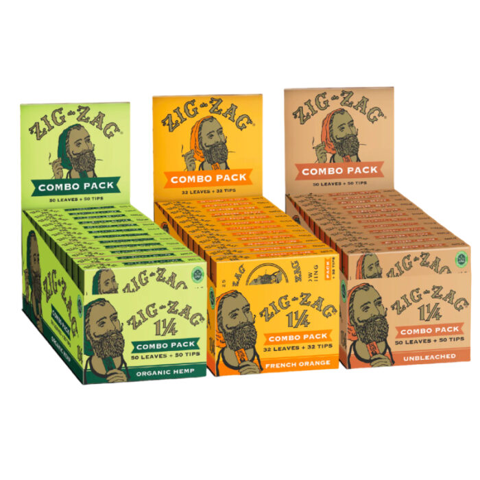 ZIG ZAG COMBO PACK 1.25 LEAVES & TIPS – BOX OF 24 BOOKLETS
