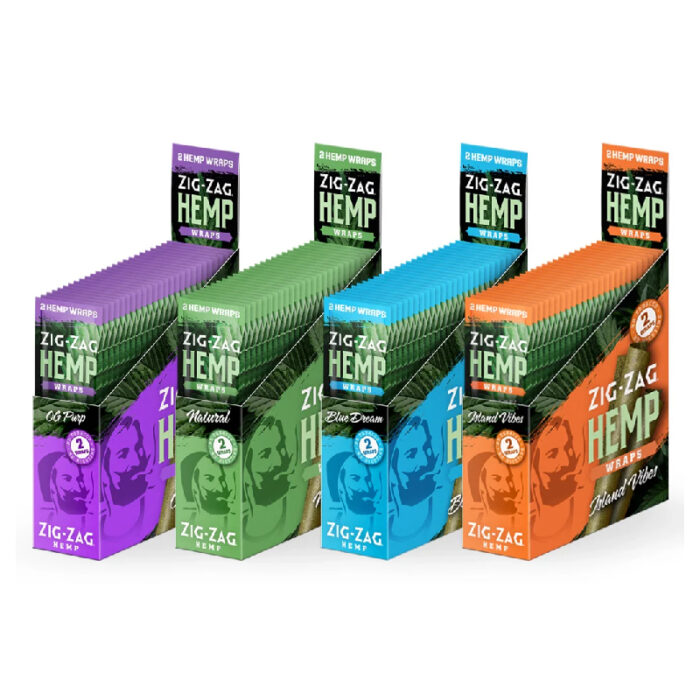 ZIG ZAG HEMP WRAPS 2CT 25 PACK BOX