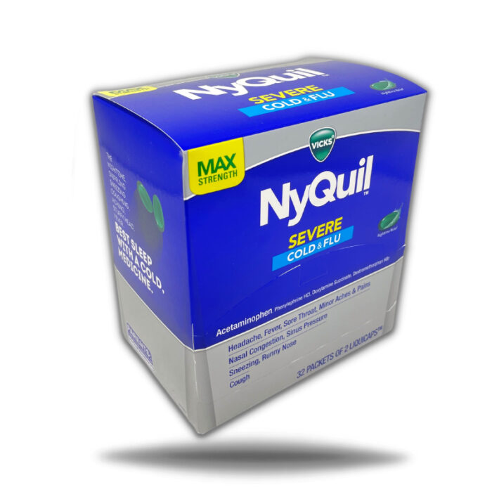 NYQUIL MAX SEVERE COLD & FLU LIQUICAPS LOOSE 32 PACK-2CT