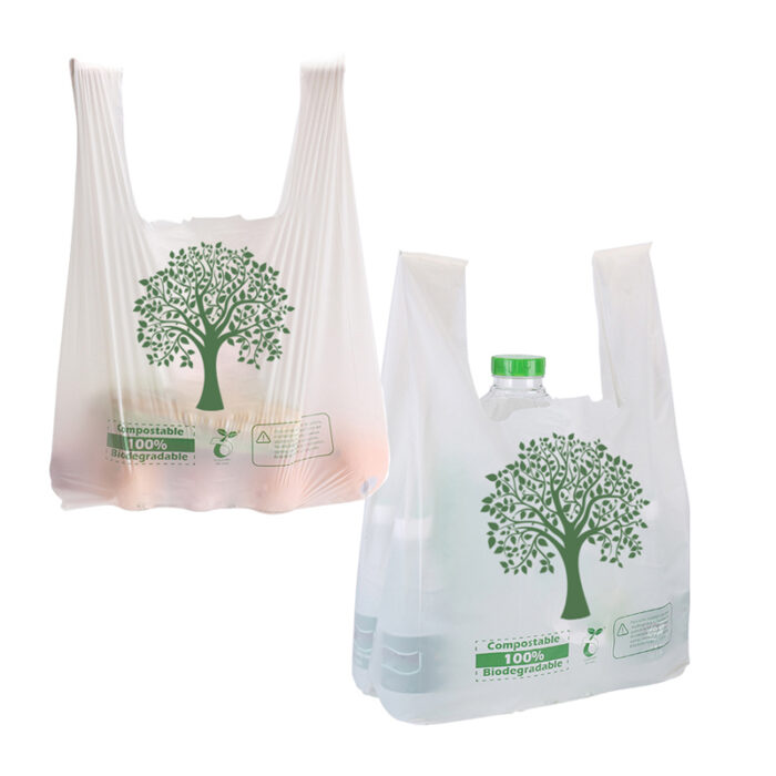 REUSABLE THANK YOU BAG WHITE 1/8 - 2.25MIL