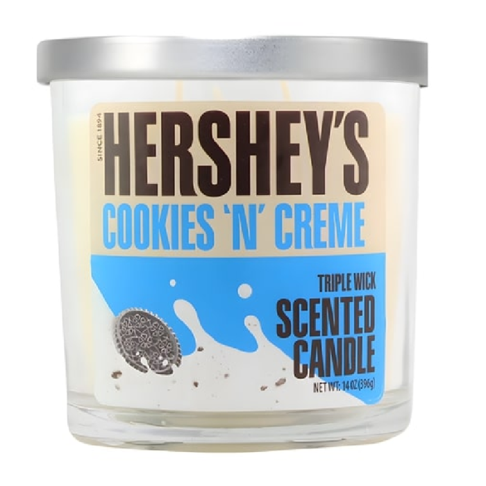 CANDY CANDLE 14OZ HERSHEY'S COOKIES N CREME