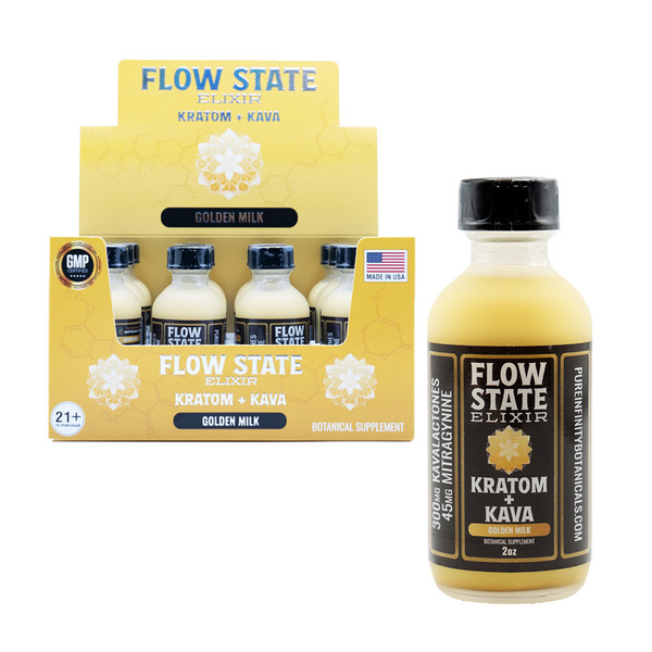 FLOW STATE ELIXIR KAVA KRATOM -  PACK OF 12