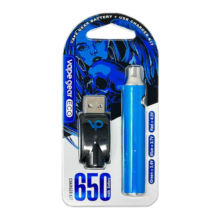 VAPE GEAR 650MAH BATTERY BLUE