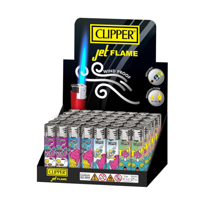 CLIPPER JET FLEM 2 TIER MIX DISPLAY - PACK OF 48
