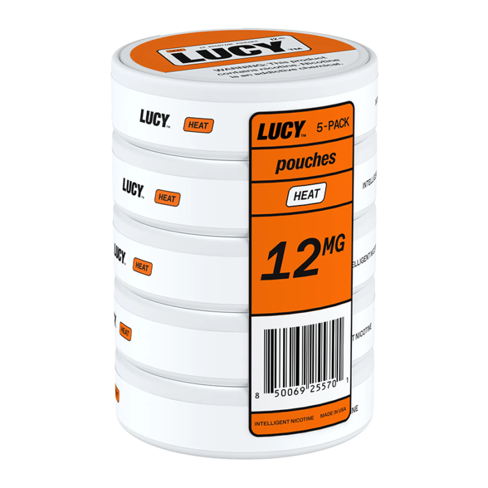 LUCY NICOTINE POUCH - HEAT 12MG - 5-CT