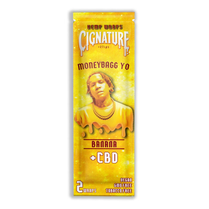 CIGNATURE HEMP WRAPS 2PK MONEYBAGG YO - BANANA