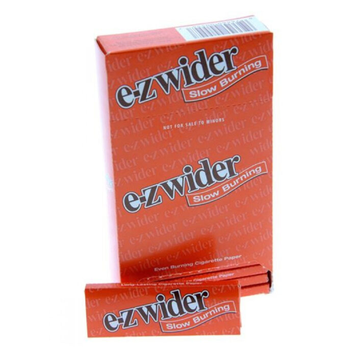 EZ WIDER SLOW BURNING ORANGE CIGARETTE PAPER 24 PER BOX