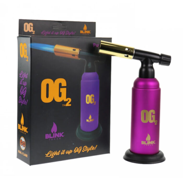 BLINK DUAL FLAME TORCH LIGHTER - PURPLE