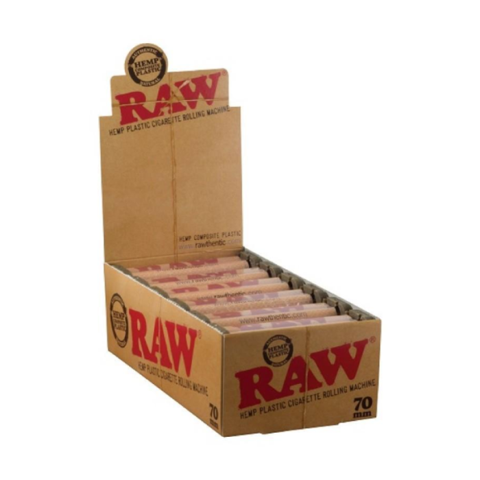 RAW 70MM HEMP PLASTIC ROLLING MACHINES 12 PER BOX