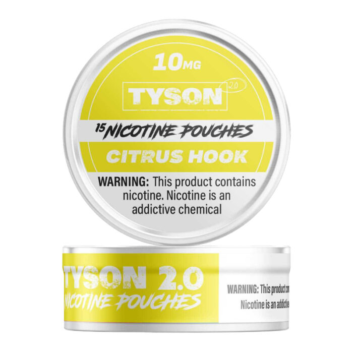 TYSON NICOTINE POUCH CITRUS HOOK 10MG - PACK OF 5