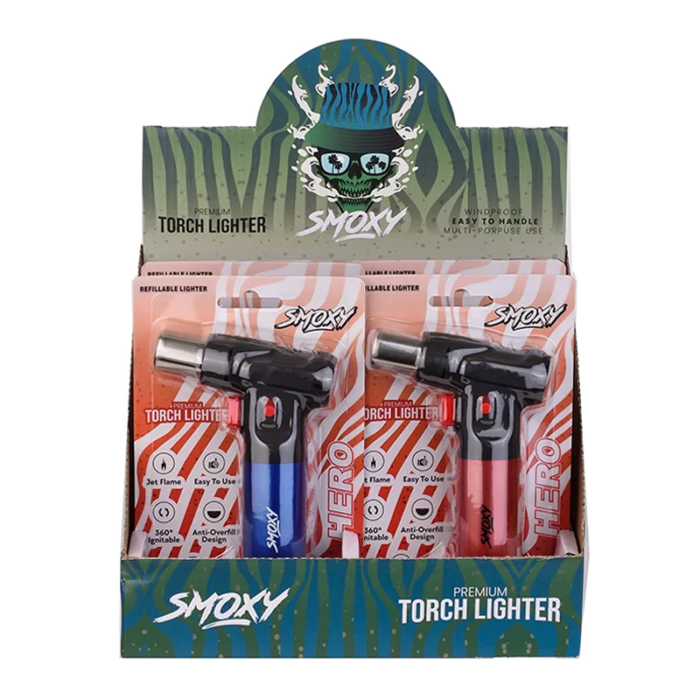 SMOXY PREMIUM TORCH LIGHTER -BOX OF 6 (ST204D)