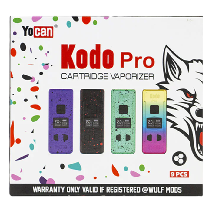 YOCAN WULF KODO PRO CARTRIDGE VAPORIZER 9PK DISPLAY
