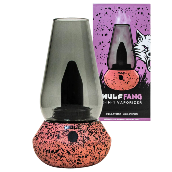 WULF FANG 2-IN-1 VAPORIZER PINK BLACK SPATTER