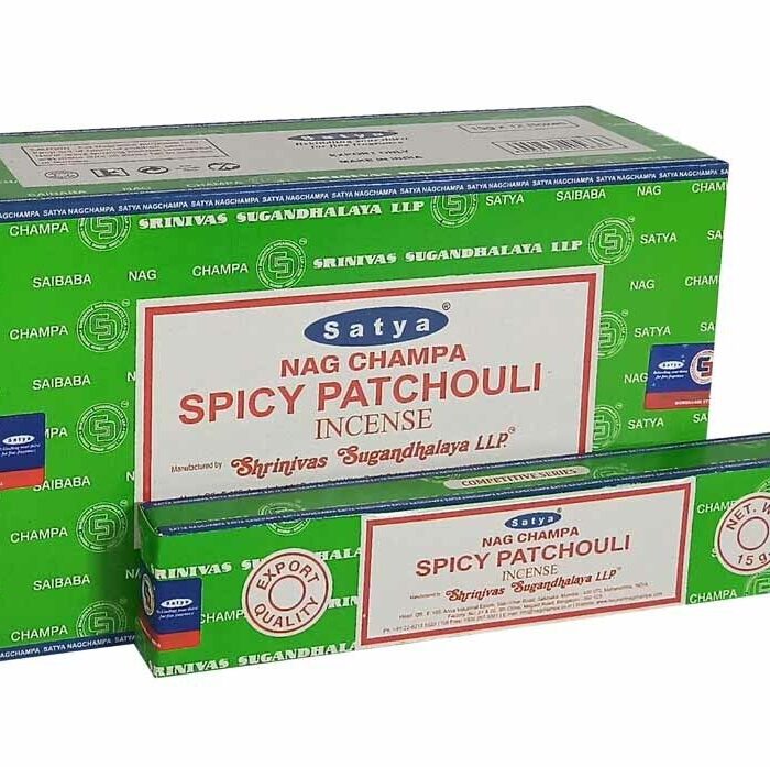 SATYA SPICY PATCHOULI INCENSE 15GM 12CT BOX