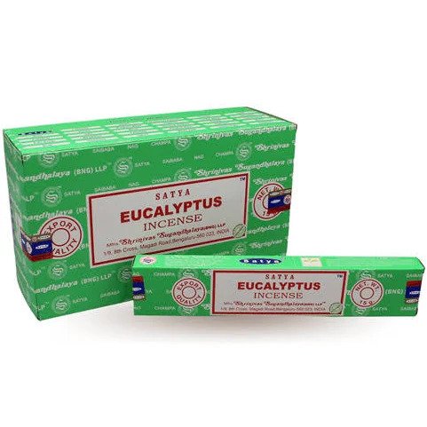 SATYA EUCALYPTUS INCENSE 15GM 12CT BOX