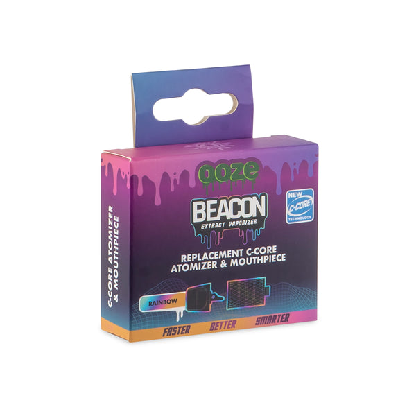 OOZE BEACON C-CORE ATOMIZER & MOUTHPIECE RAINBOW 2CT PACK