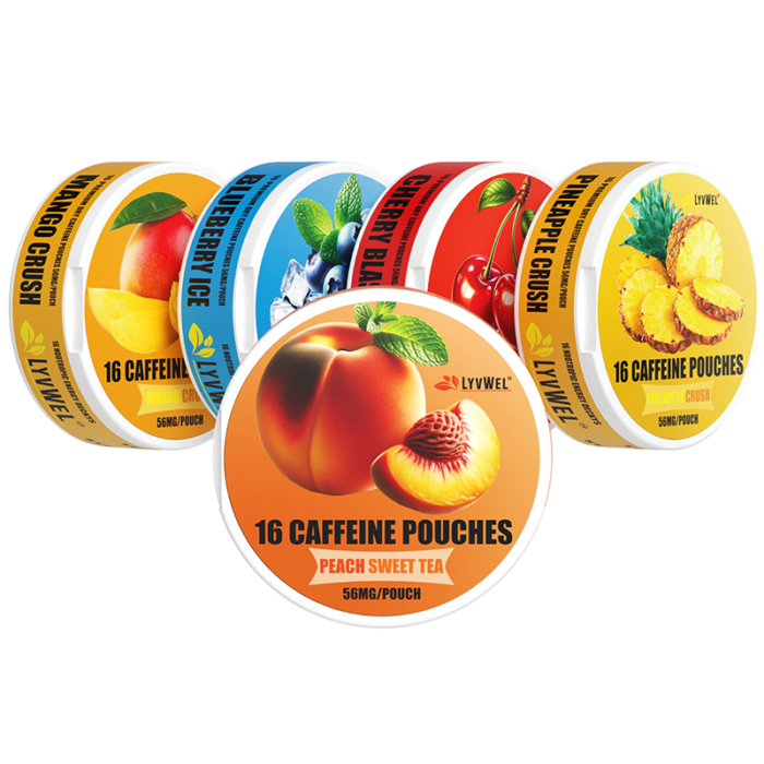 LYVWEL CAFFEINE POUCH PRE-LOADED DISPLAY - 90 CANS