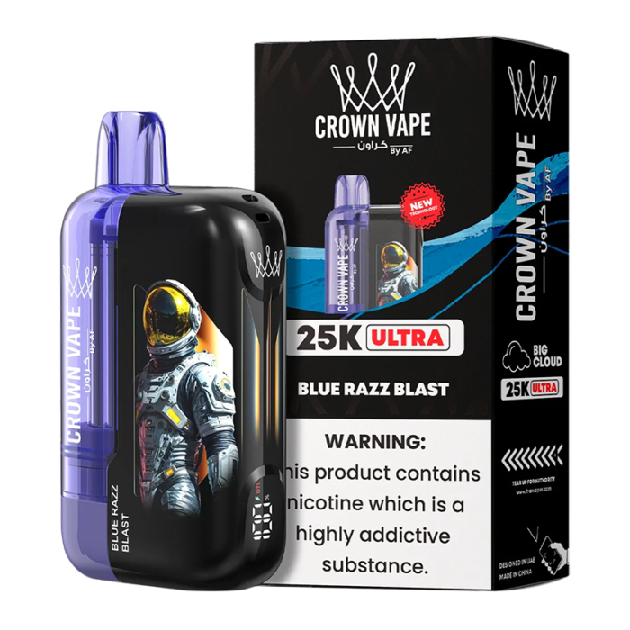 AL FAKHER CROWN BAR ULTRA DISPOSABLE 25000PF -BOX OF 5 (MTL & DTL AIRFLOW MOOD)