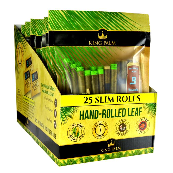 KING PALM 25 SLIM ROLLS BOX