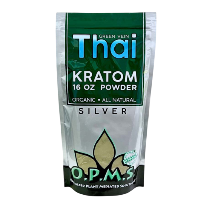 OPMS SILVER - GREEN VEIN THAI 16OZ POWDER