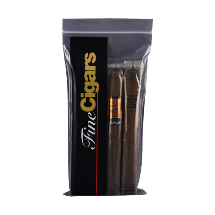 KINGSTAR ZIPLOCK PREPRINTED FINE CIGAR 2 MIL BAG (5X10 IN) 100CT PACK