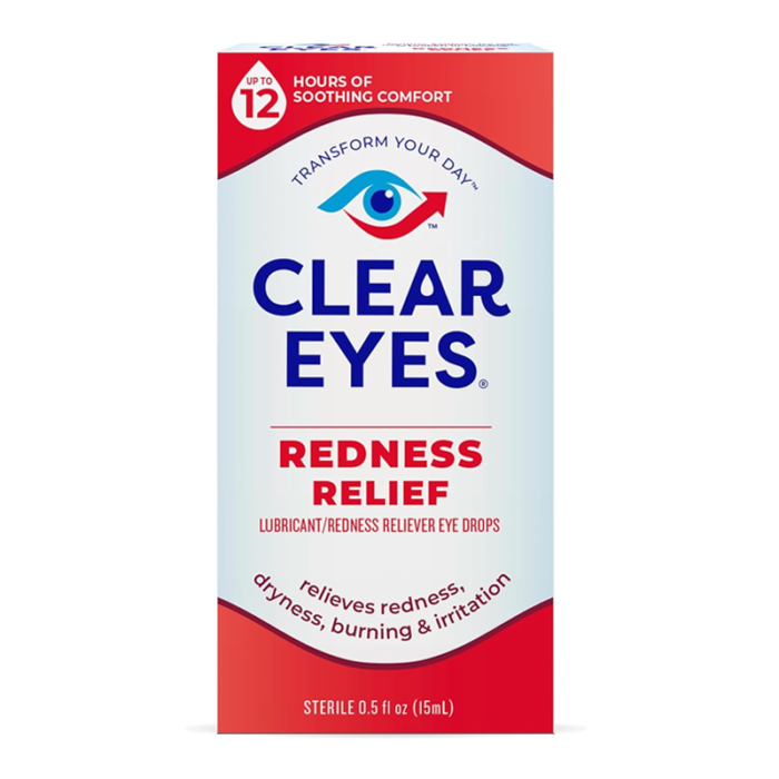 CLEAR EYES DROPS REDNESS RELIEF 0.5OZ 15ML PER PCS