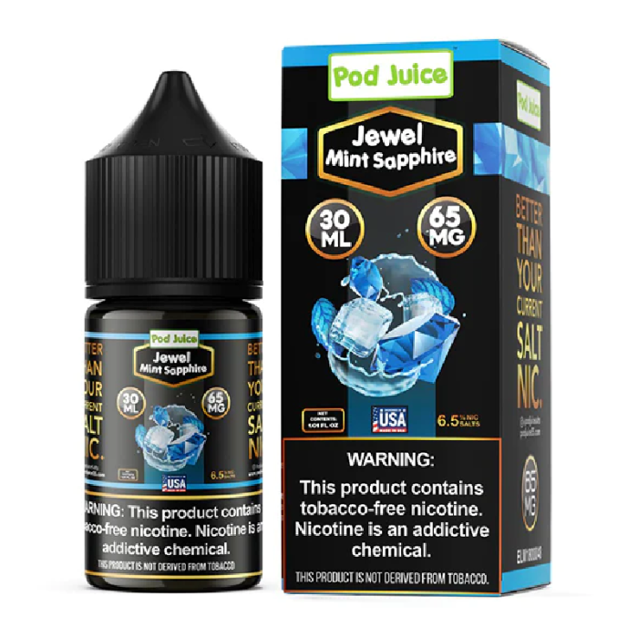 POD JUICE BLACK JEWEL MINT  SAPPHIRE 65MG - 30ML