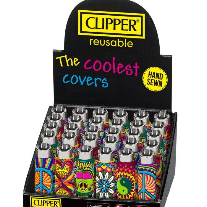 CLIPPER LIGHTER SILICON POP HIPPIE PASSION 30CT