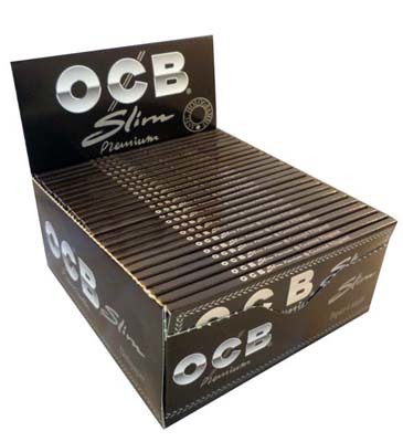 OCB KING SIZE SLIM CIGARETTE PAPER 24 PER BOX