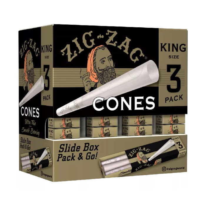 ZIG ZAG PROMO DISPLAY 36 PACK KING SIZE - PACK OF 3