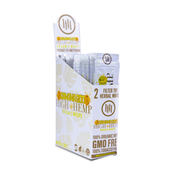 HIGH HEMP ORGANIC WRAPS BANANA GOO 25 PER BOX