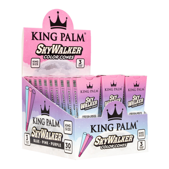KING PALM CONE SKY WALKER COLOR CONES KING SIZE 3CT PACK 30 PACK PER BOX