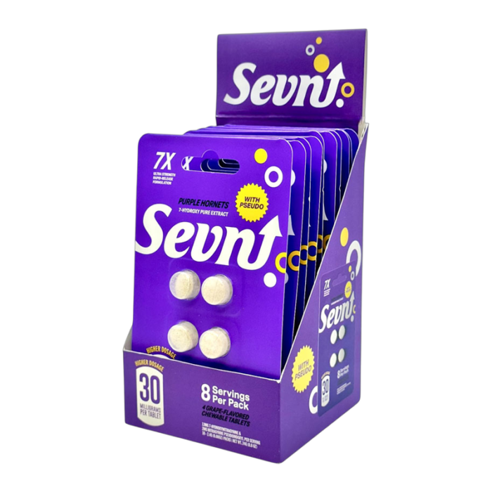 SEVN 7-HYDROXY & PSEUDO 7X ULTRA STRENGTH TABLET (4CT 30MG EACH 8 SERVINGS) -BOX OF 10 PACK