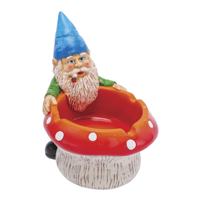 FUJIMA 5'' GNOME & MUSHROOM ASHTRAY (LT243)