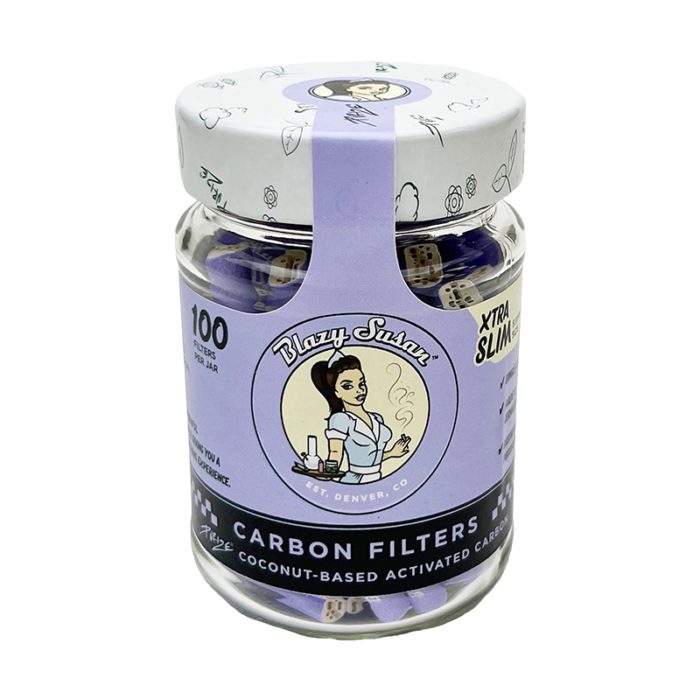 BLAZY SUSAN PURPLE CARBON FILTERS XTRA SLIM (PURIZE - 5.9MM)