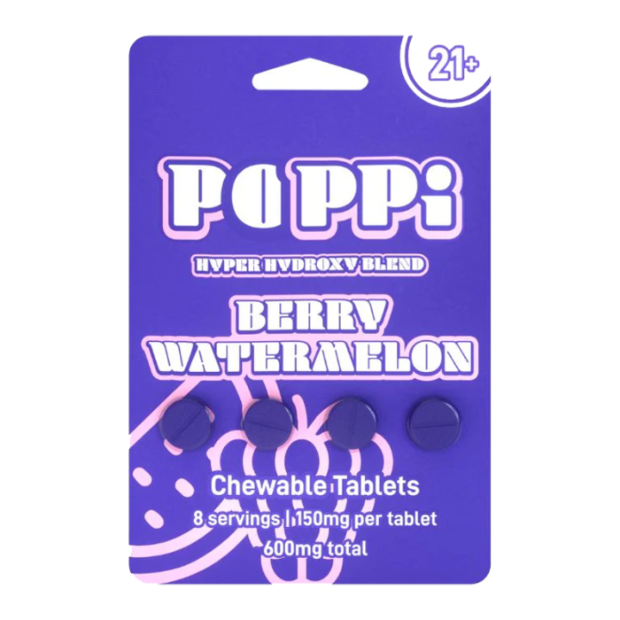 POPPI 7-HYDROXY TABLET (150MG PER TAB) TOTAL 600MG 4CT PK – BOX OF 6