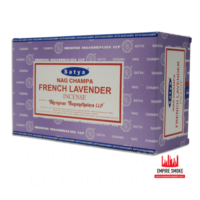 SATYA FRENCH LAVENDER INCENSE 15GM 12CT BOX