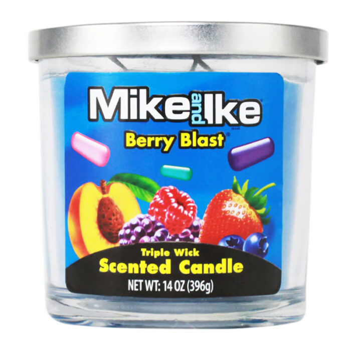 CANDY CANDLE 14OZ MIKE AND IKE BERRY BLAST