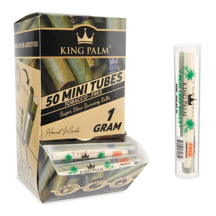 KING PALM 50 MINI TUBES (1GM EACH) BOX