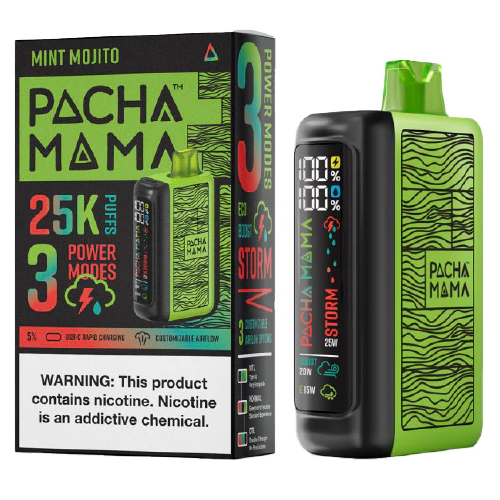 PACHAMAMA 25000PUFF DISPOSABLE 5% - PACK OF 5