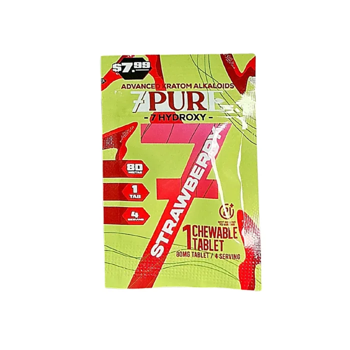 7PURE 7-HYDROXY 30CT CHEWABLE TABS DISPLAY 80MG PER TAB