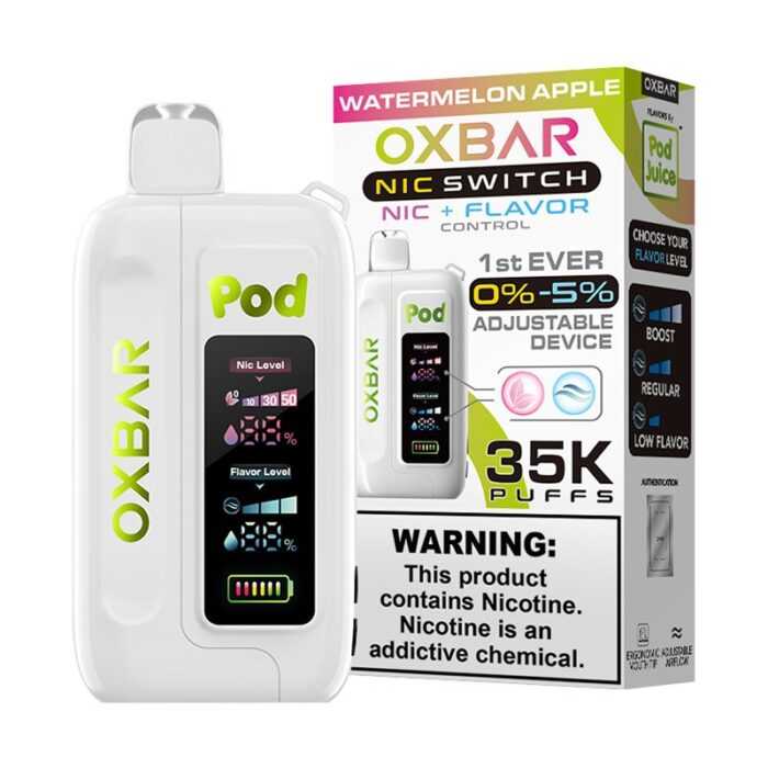 POD JUICE OXBAR ICE-NIC CONTROL DISPOSABLE 35000PF 5% - PACK OF 5