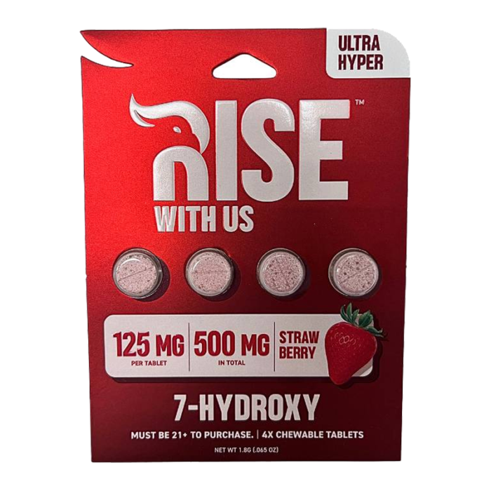 RISE 7-HYDROXY 125MG PER TABLET 4CT 500MG - PACK OF 10