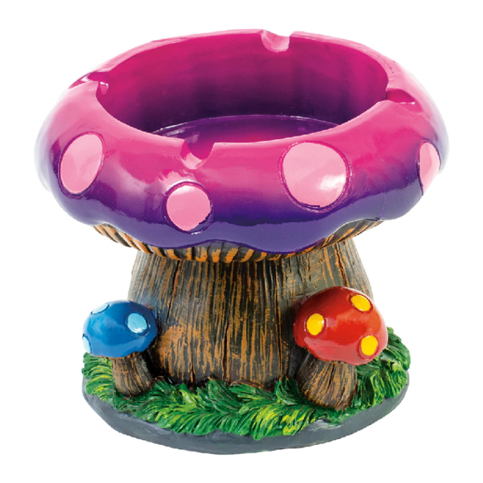 FUJIMA LARGE MUSHROOM TREE POLY STONE ASHTRAY (LT205)