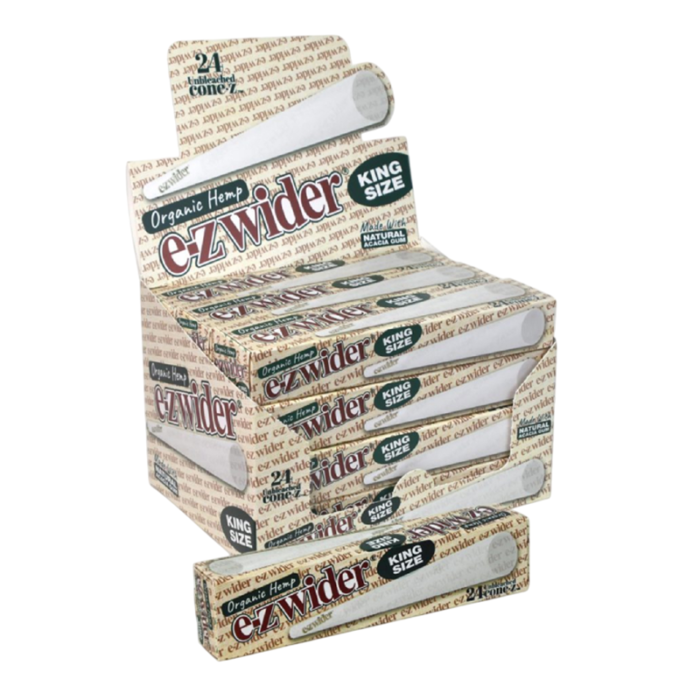 EZ WIDER CONE-Z KING SIZE UNBLEACHED 24 PER BOX