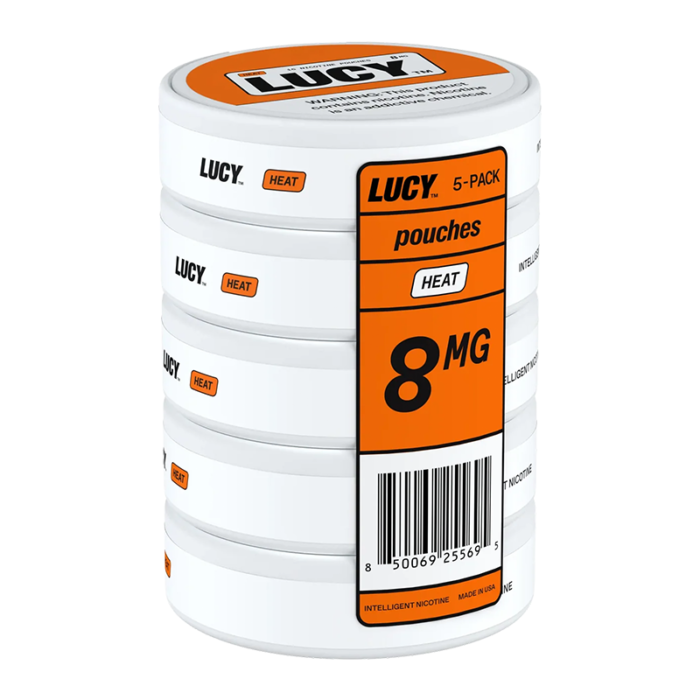 LUCY NICOTINE POUCH - HEAT 8MG - 5-CT