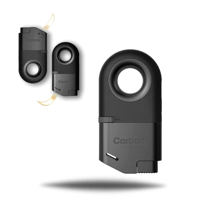 VESSEL CARBON REFILLABLE INVERTED LIGHTER GUNMETAL