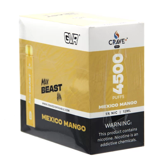 CRAVE MAX BEAST DISPOSABLE 4500 PUFFS - BOX OF 10